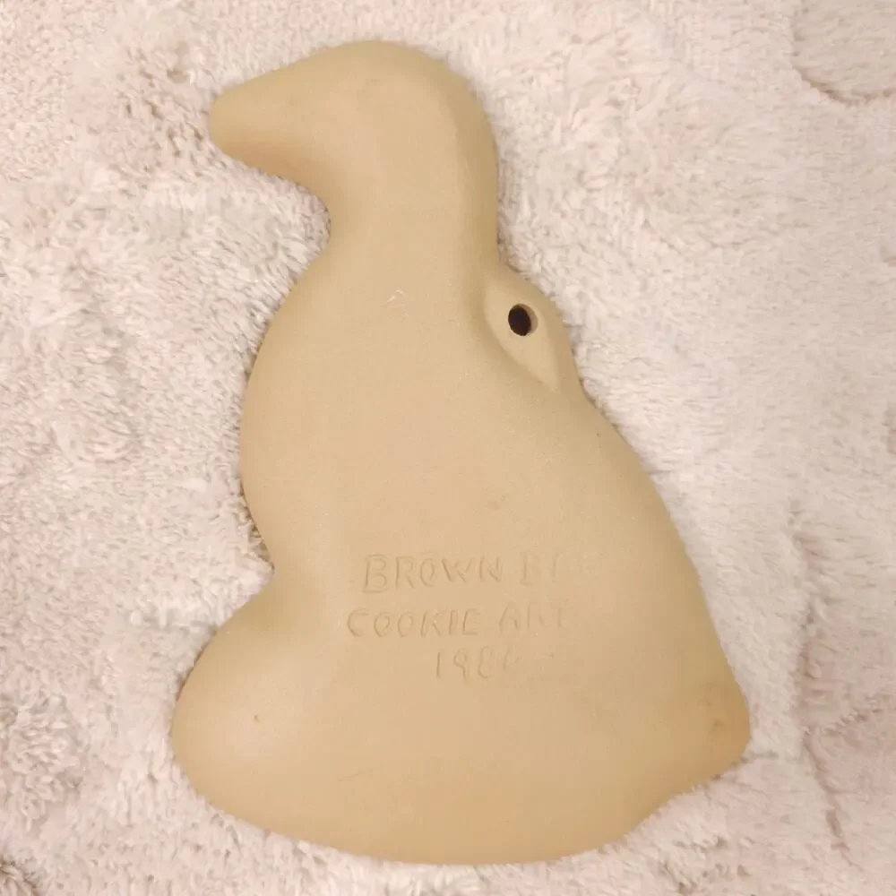Vintage Brown Bag Cookie Art Shortbread Mold Goose 1984